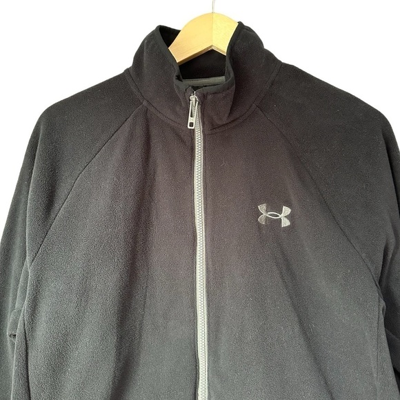 Under Armour Men's Polartec Forge Black Zip Jacket Style, Medium - Picture 6 of 10